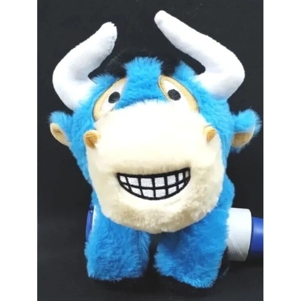 IPlay ILearn Plush Horned Bull Wristband Snap Close So Cute Snap Band 12 in